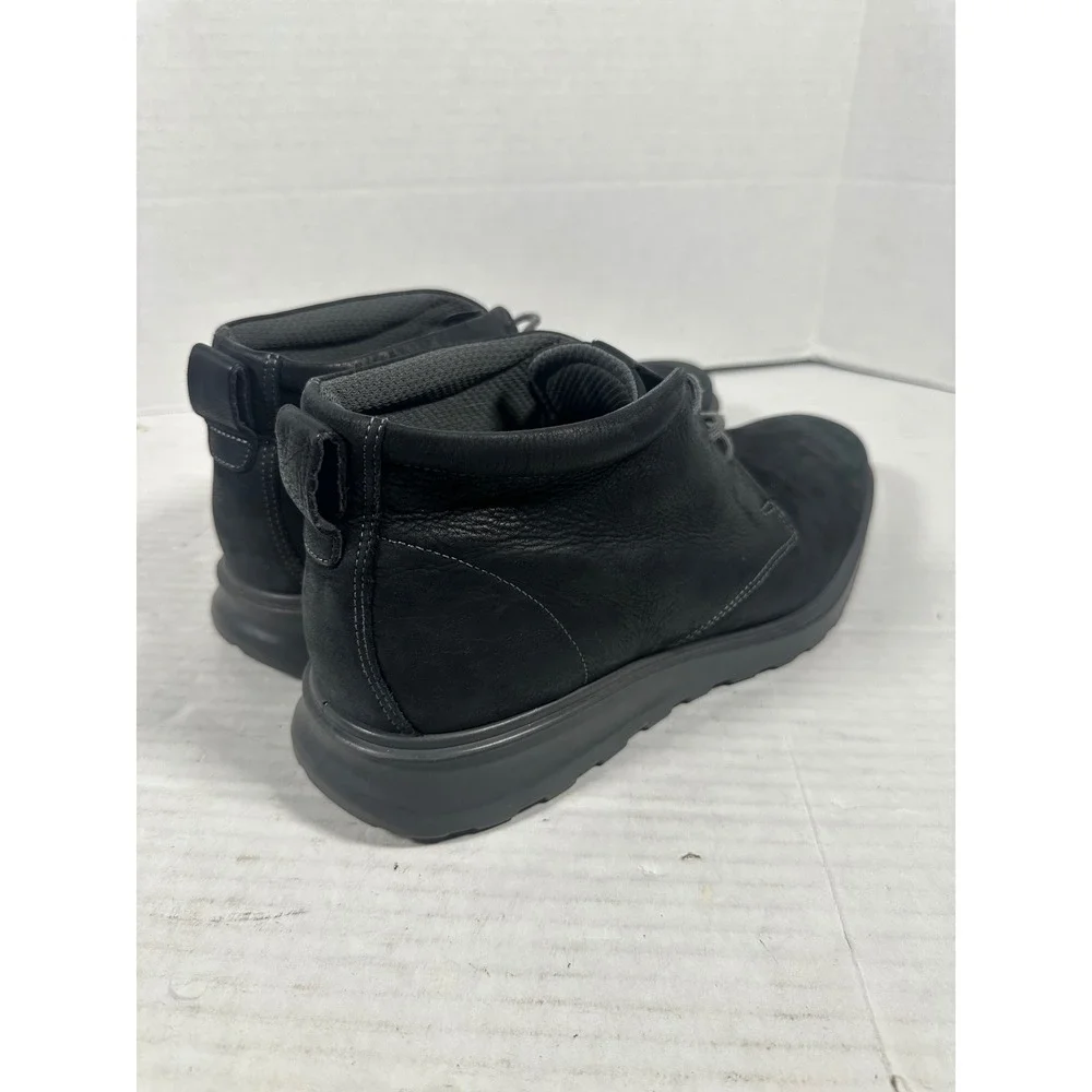 ECCO Mens CS20 Hybrid PlainToeBoots Black Leather 63312402001 Size 45 US 11-11.5